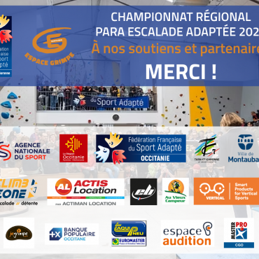 Retour en images sur le championnat régional de Para Escalade Adaptée 2025