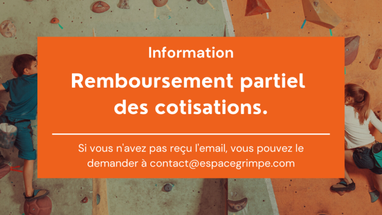 Remboursement partiel des cotisations