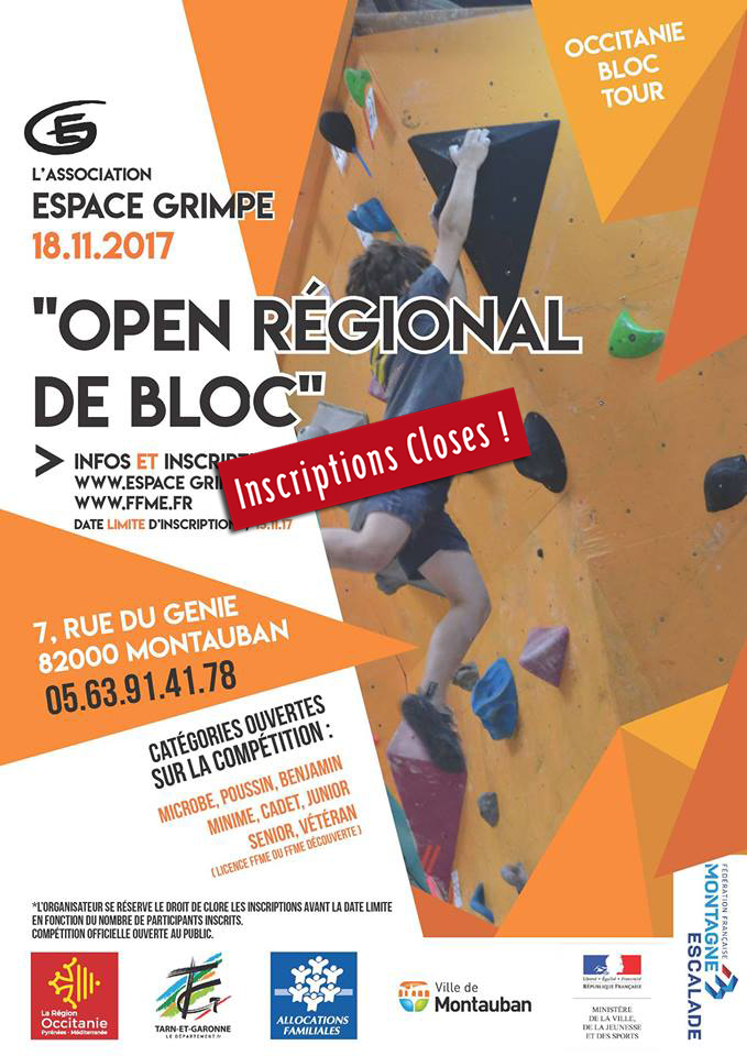 Open régional de bloc Occitanie