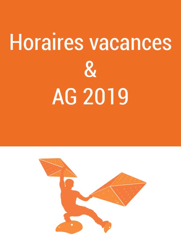 Horaires vacances février & AG 2019